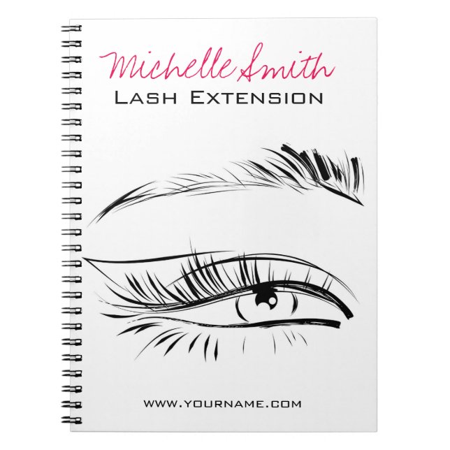 Eye Sketch Mascara Lash Extension Notebook (Front)