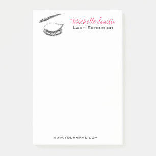 Eye Sketch Mascara Lash Extension Post-it Notes