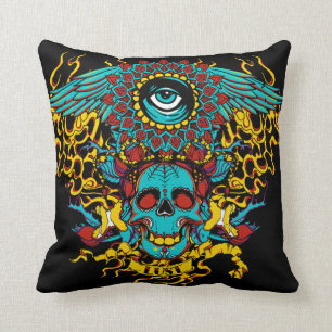 Eye skull pillow