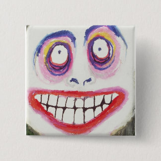 eye smile 15 cm square badge