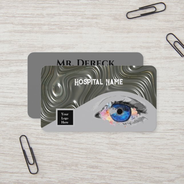 Eye Specialist  Business Card (Front/Back In Situ)