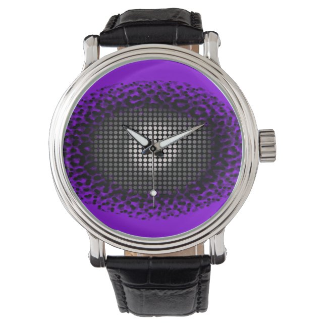 Eye Spy Purple Pop Art Watch (Front)