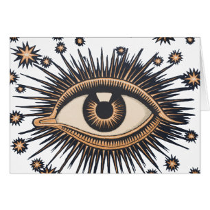 Eye Stars Moon Celestial Nouveau