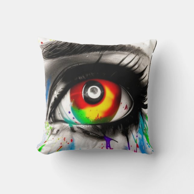 EYE!  Striking image. Cushion (Front)