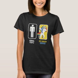 Eye Surgery Survivor Unicorn Cornea Get Well Cata T-Shirt