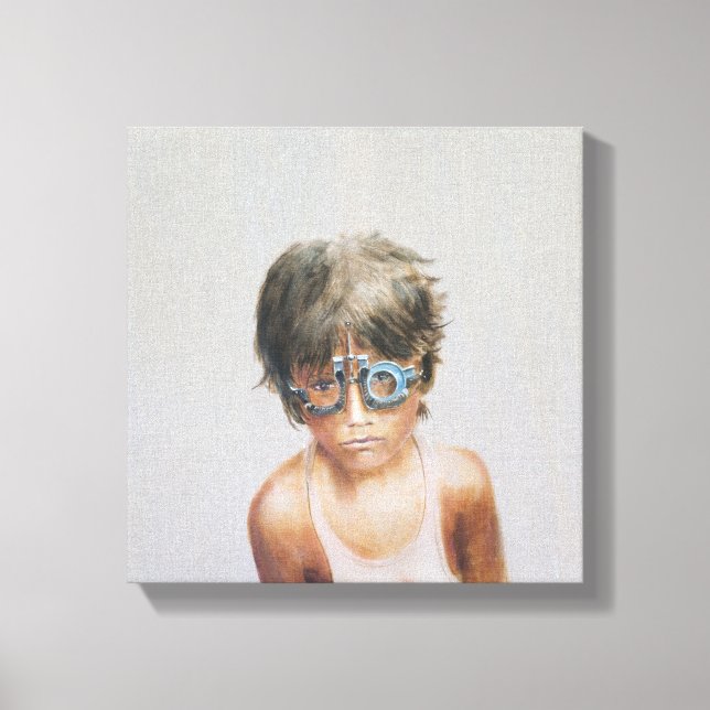 Eye Test at Vivekananda Canvas Print (Front)