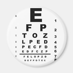Eye Test Chart Magnet