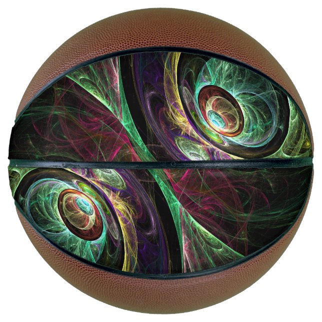 Eye to Eye Abstract Art Basketball (Front)