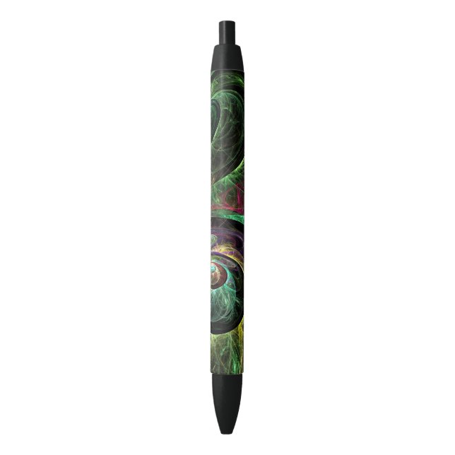 Eye to Eye Abstract Art Black Ink Pen (Front Vertical)