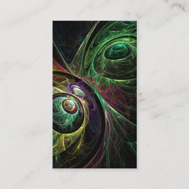 Eye to Eye Abstract Art Business Card (Front)