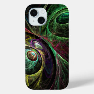Eye to Eye Abstract Art iPhone 15 Case