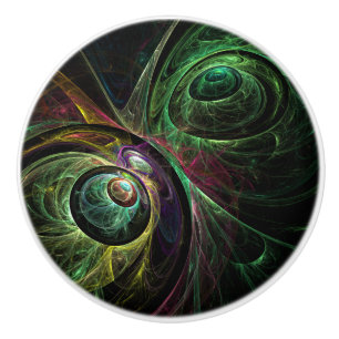 Eye to Eye Abstract Art Ceramic Knob