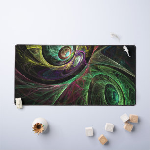 Eye to Eye Abstract Art Desk Mat