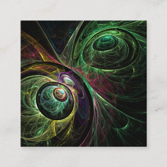 Eye to Eye Abstract Art Enclosure Card (Front)
