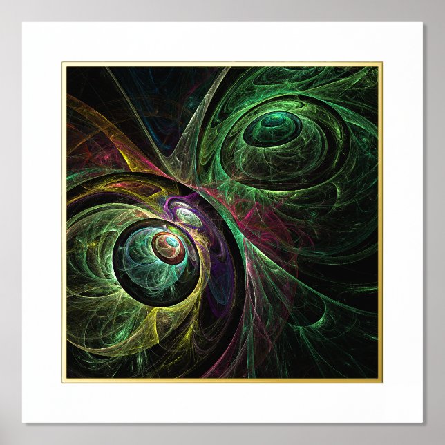 Eye to Eye Abstract Art Foil Prints (Front)