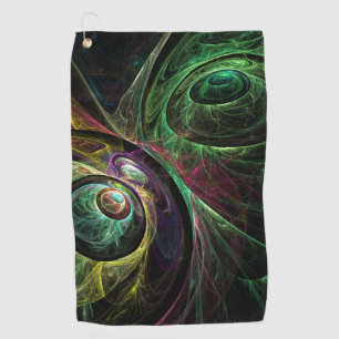 Eye to Eye Abstract Art Golf Towel