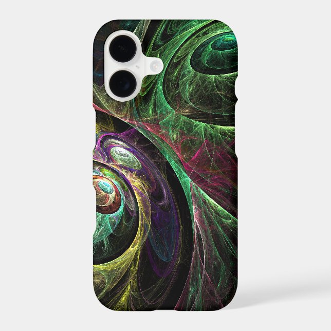 Eye to Eye Abstract Art Matte iPhone Case (Back)