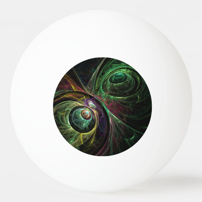 Eye to Eye Abstract Art Ping Pong Ball (Front)