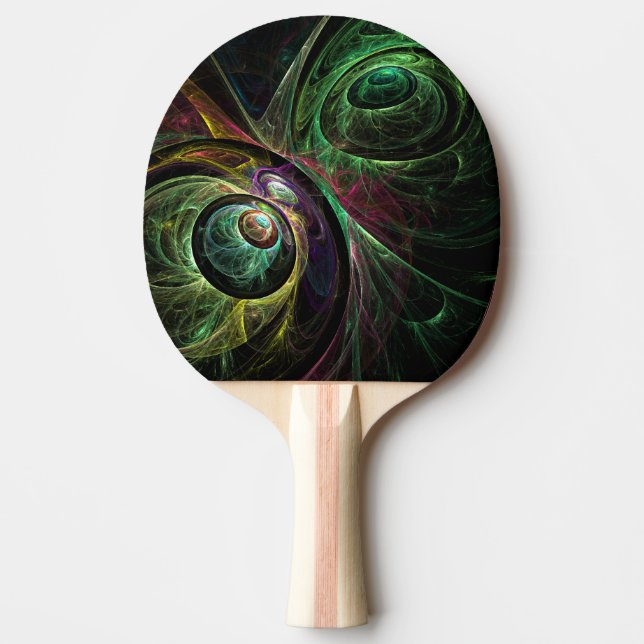 Eye to Eye Abstract Art Ping Pong Paddle (Front)