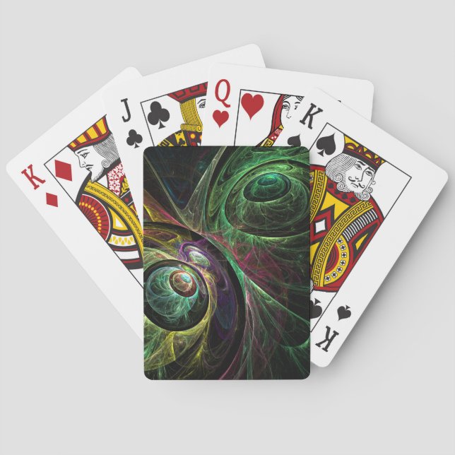 Eye to Eye Abstract Art Playing Cards (Back)