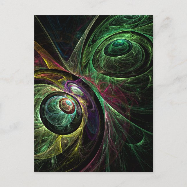 Eye to Eye Abstract Art Postcard (Front)