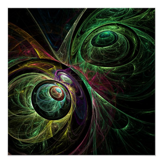 Eye to Eye Abstract Art Poster (Front)