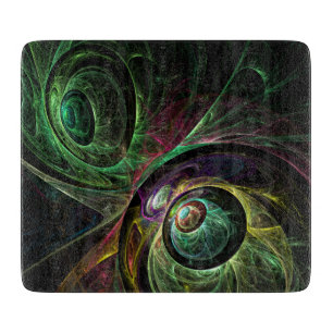 Eye to Eye Abstract Art Rectangle Cutting Board