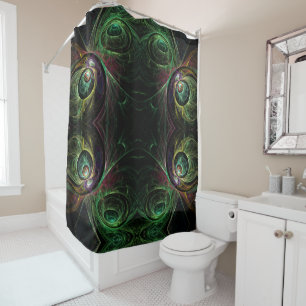 Eye to Eye Abstract Art Shower Curtain