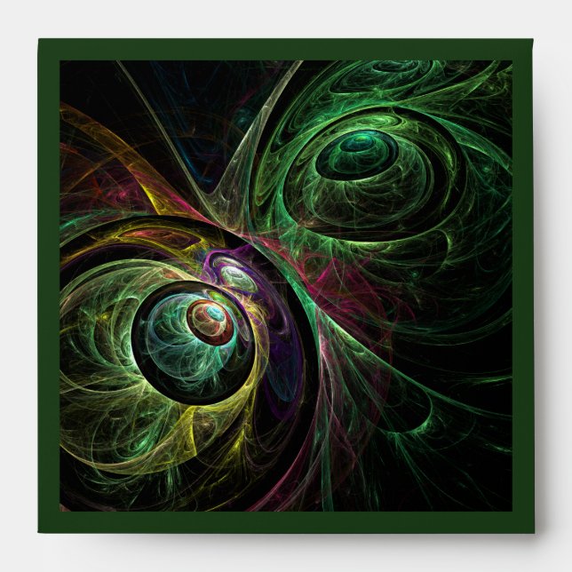 Eye to Eye Abstract Art Square Envelope (Front)