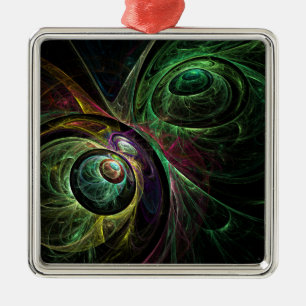 Eye to Eye Abstract Art Square Metal Tree Decoration