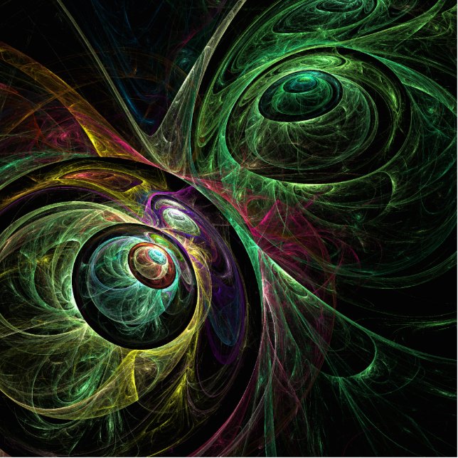 Eye to Eye Abstract Art Standing Photo Sculpture (Front)