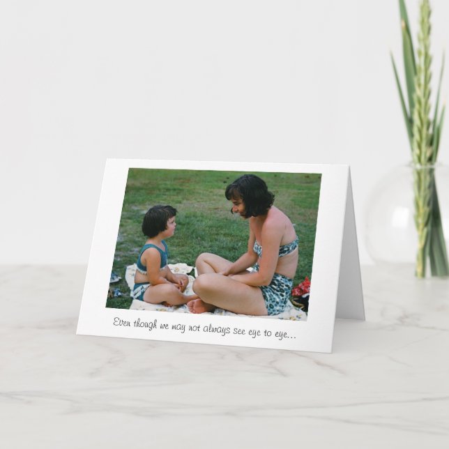 Eye to Eye Mother's Day Card (Front)
