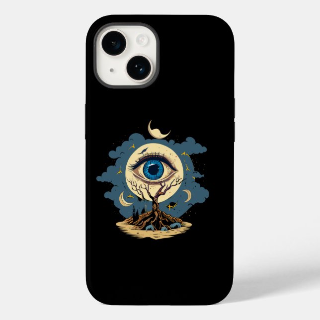 Eye Tree Moon Art Case-Mate iPhone Case (Back)