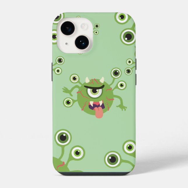 eye troll iPhone case (Back)