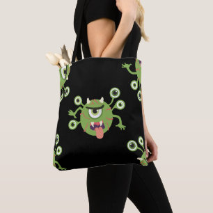 eye troll tote bag