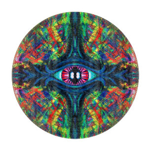 Eye Twisted and Trippy Painting Cutting Board