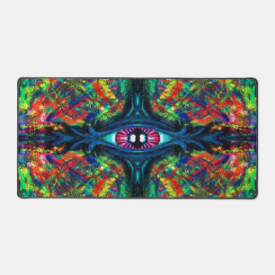 Eye Twisted and Trippy Painting Desk Mat