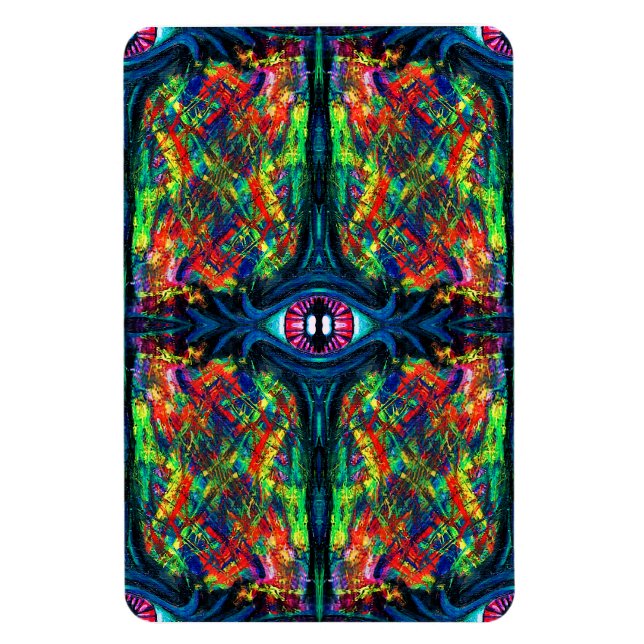 Eye Twisted and Trippy Painting Magnet (Vertical)