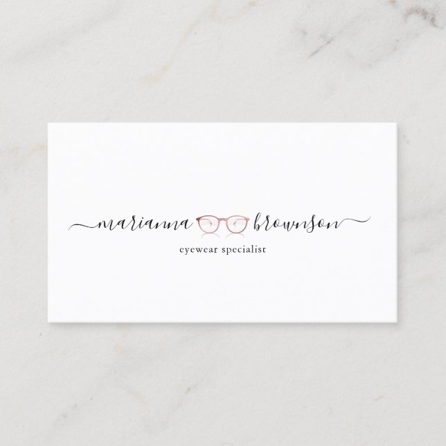 Eye wear Glasses Business Card (Front)