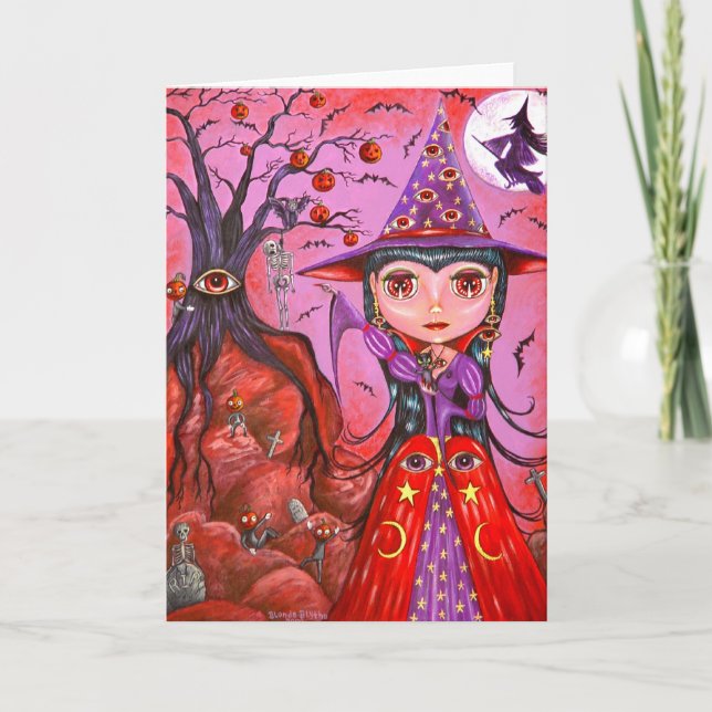 Eye Witch Halloween Card (Front)