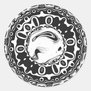 Eye with hypnotic pupil (or whatever you see) classic round sticker