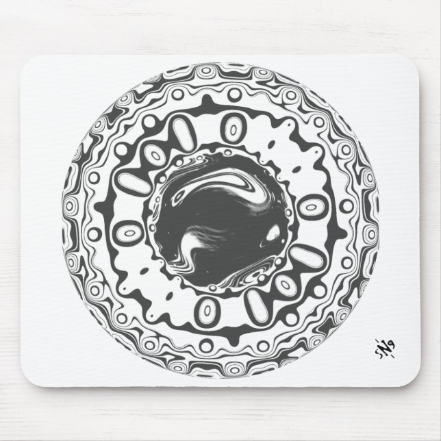 Eye with hypnotic pupil (or whatever you see) mouse mat (Front)