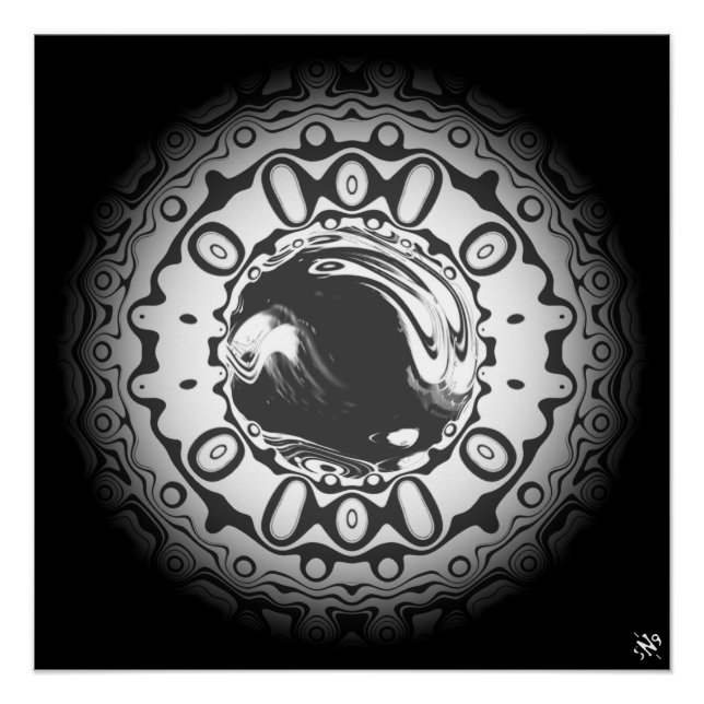 Eye with hypnotic pupil (or whatever you see) poster (Front)