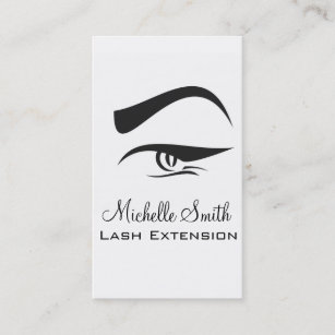 Eye with long lashes Lash Extension business card