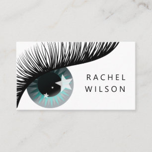 eye with stars talent coach makeup artist eyelash business card