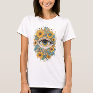 Eye with yellow flowers T-Shirt