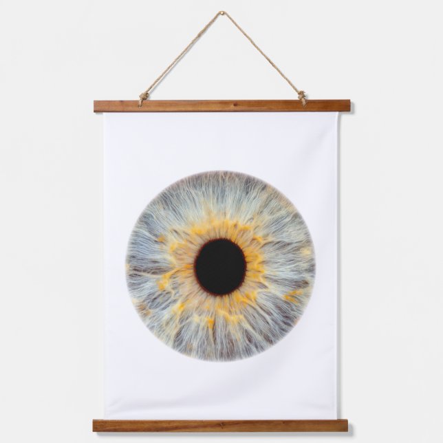 Eye Wood Topped Wall Tapestry (Front)