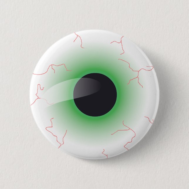 Eyeball 6 Cm Round Badge (Front)