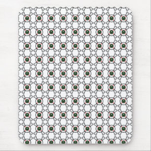 Eyeball and Crossbones (light backgrounds) Mouse Mat