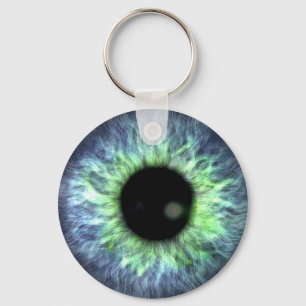 Eyeball Blue Green Gift Pretty Key Ring
